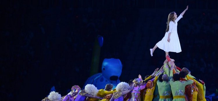 Девочка Люба на церемонии открытия Олимпиады Сочи 2014